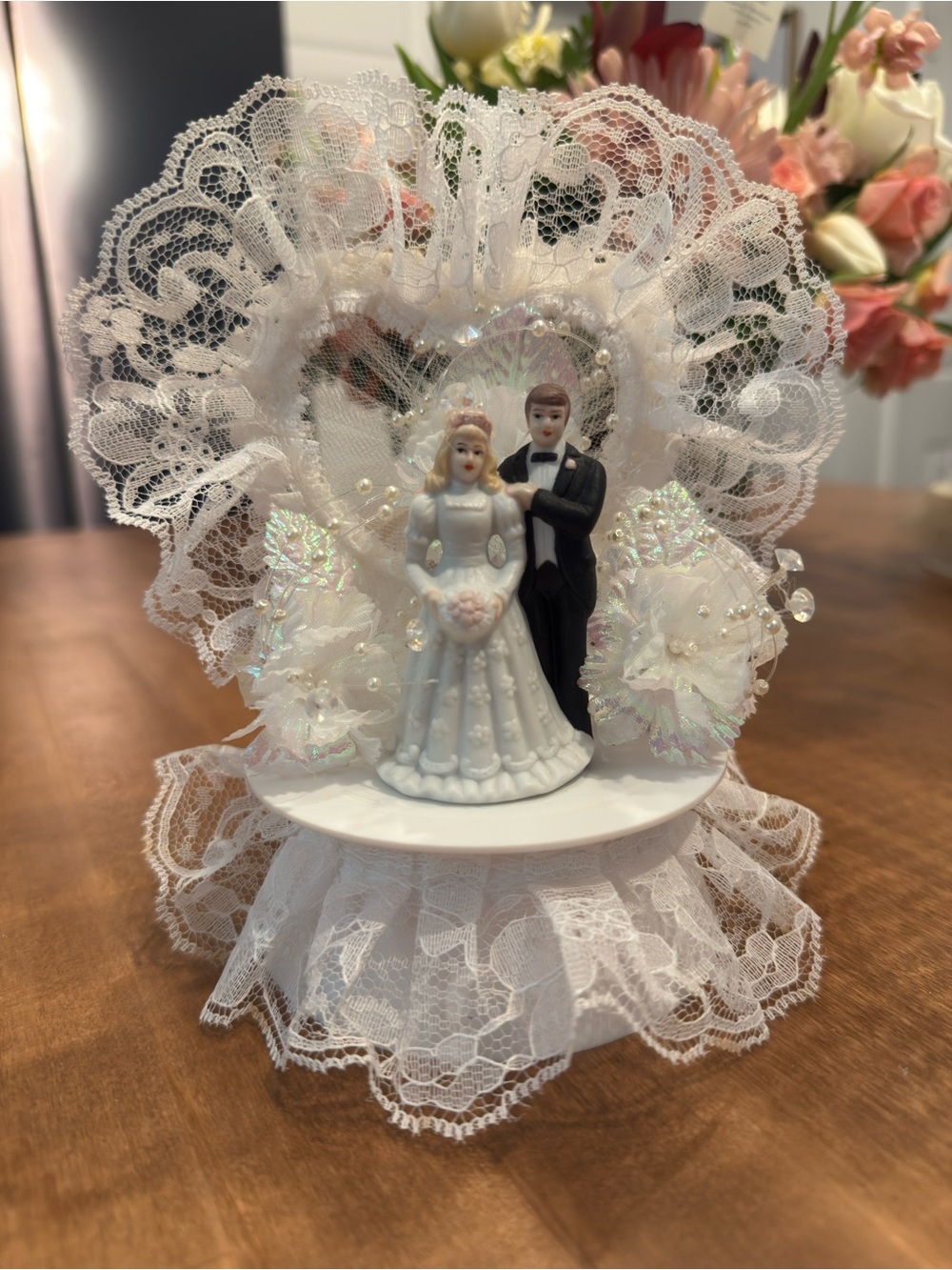 Vintage cake topper